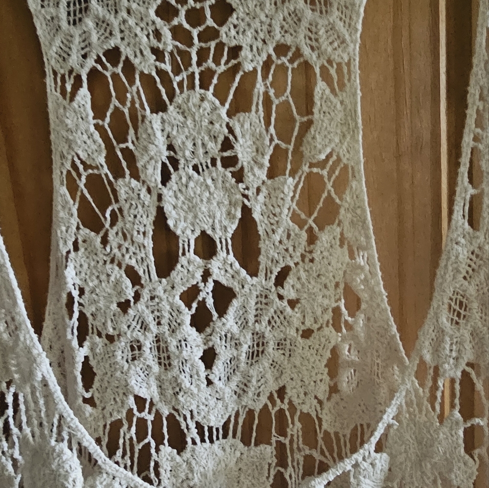 Cotton Lace Racerback Top - Picture 2 of 2